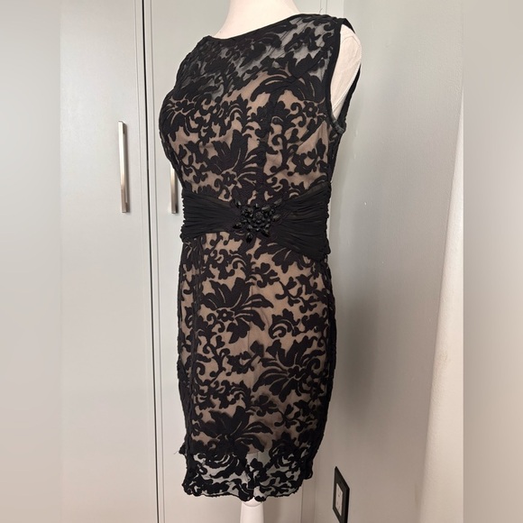 Montage by Mon Cheri Black Lace Mini Dress - Picture 7 of 11
